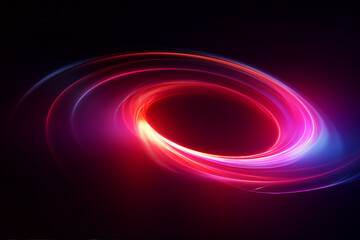 Poster - generative ai collage image picture of magic mysterious swirl twirl portal ethereal world with neon 