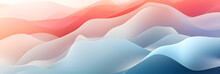 Illustration Of Abstract Orange And Blue Horizontal Wave Background. Beautiful Polygon Design Pattern.