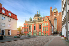 Baroque Style Royal Chapel (Kaplica Krolewska)  In The Center Of Gdansk, Poland