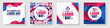 © Neelrong - us labor day social media post banner design template set. Holiday concept. use to background, banner, placard, card, and poster design template and text inscription. vector illustration.