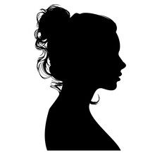Woman Silhouette 1950s Clipart Free Stock Photo - Public Domain Pictures