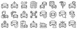 Line icons about car dealership. Line icon on transparent background with editable stroke.