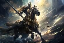 Steadfast Courage: The Knight On Horseback
