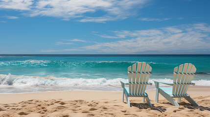 Sticker - Background view of the beach and sea