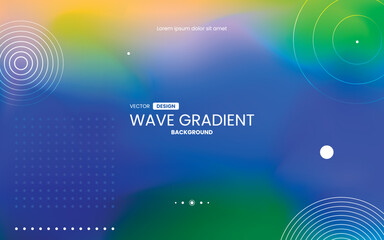 Abstract futuristic technology blurred summer orange green red blue liquid neon light colours background dynamic geometric shape website landing page, banner template. Vector illustration. login form