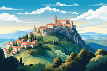 Illustration Of San Marino City