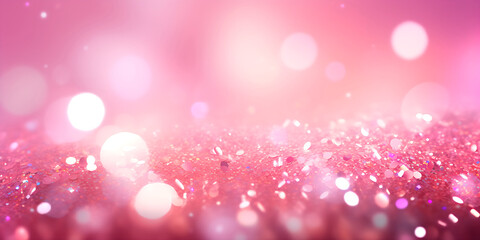 Wall Mural - abstract festive glitter shiny background, ai generated