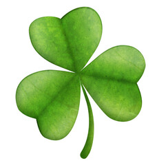 Fototapete - Digital png illustration of green clover on transparent background