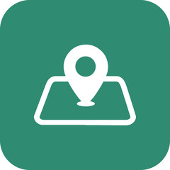 Poster - Digital png illustration of destination pin on transparent background