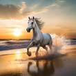 Swift white horse
