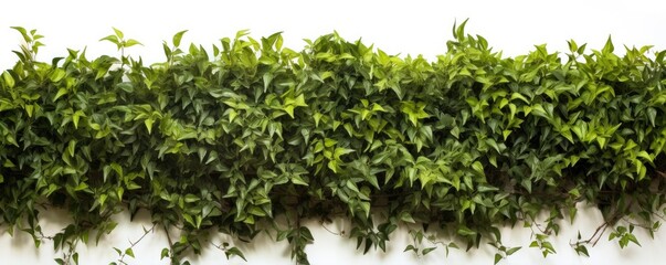 green bush isolated on white background