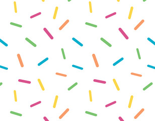 pattern colored small sticks on a transparent background, seamless graphics, pattern for the holiday