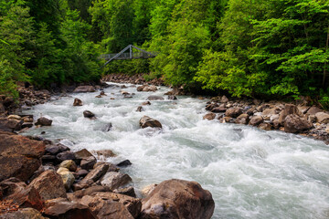 Poster - View of the Kander river in Switzerland