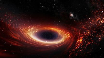 An intergalactic tunnel, like a swirling vortex, that takes us to unknown faraway parts of the universe