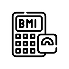 Wall Mural - bmi line icon