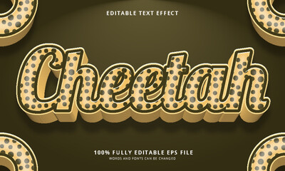 Poster - Cheetah text style editable text effect