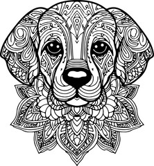 Coloring Page - Malbuch Hunde