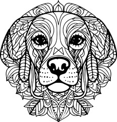 Coloring Page - Malbuch Hunde