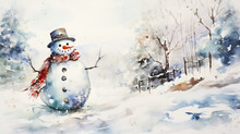 Winter Day Painting Free Stock Photo - Public Domain Pictures