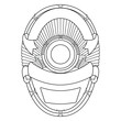 © BUddhika - vector illustration of Security Police badge, Vector of sheriff badge