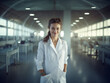 © Stefan - Smiling Female Scientist and Doctor in Scientific Laboratory Business Portrait