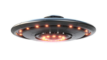 Wall Mural - UFO on transparent background PNG