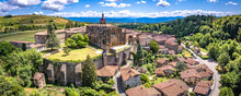 Aerial View Of St Anthony Or Saint Antoine L Abbaye In Vercors In Isere, Auvergne Rhone Alpes, France