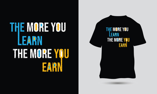 motivational quote typography t-shirt design template