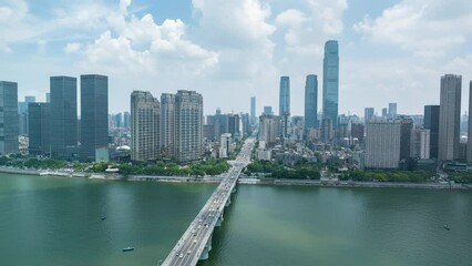 Wall Mural - Chinese city scenery, bustling city, Changsha