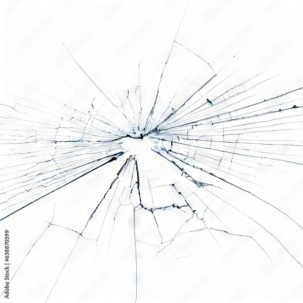 Broken cracks glass fracture effect texture isolated PNG easy to use Stock  Photo | Adobe Stock, image size:1000x1000