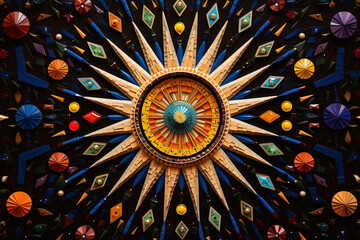 Kaleidoscope-inspired art, framed memories to create an innovative visual tapestry