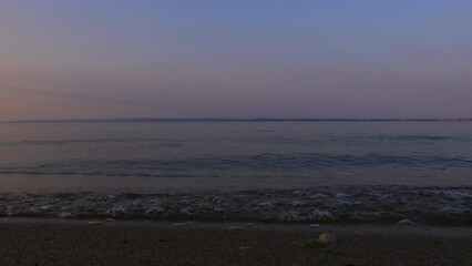 Wall Mural - a sunset on the sea beach