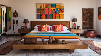 Wall Mural - Retro Indian Bedroom