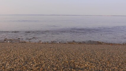 Wall Mural - a sunset on the sea beach