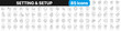© stas111 - Setting and setup line icons collection. Operation, gear, processing, tools icons. UI icon set. Thin outline icons pack. Vector illustration EPS10