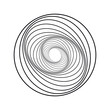 Spiral, Circle, Round, Volute. Abstract Geometric Shapes.
