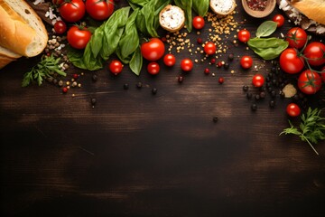 Wall Mural - banner or poster design template on a food theme for a restaurant advertising