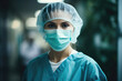 © Michael - Portrait of successful female doctor in hospital before surgery