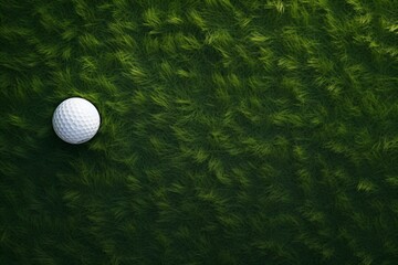 Wall Mural - golf sport wallpaper background design with golf ball and copy space