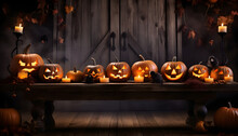 Illustration Of Halloween Decorations For Banners, Flyers And Cards - Generativ AI