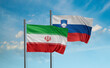 Slovenia and Iran flag