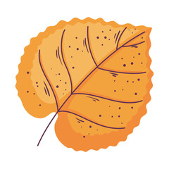 Sticker - autumn dry leaf