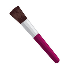 Canvas Print - cosmetic brush makeup