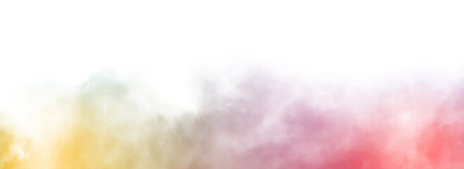 Wall Mural - color smoke transparent background