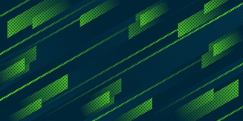 green sport abstract background web banner template design
