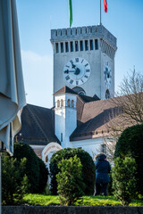 Art, historic buildings and colors of the Slovenian capital. Ljubljana.