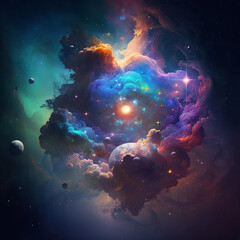 Wall Mural - space view 6