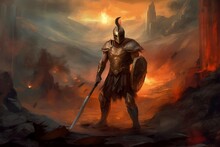Ares God War Mythology. Generate Ai