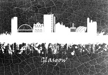 Glasgow Skyline B&W