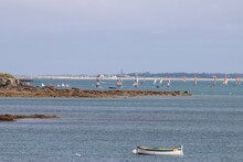 Boats On The Beach In The Bay Of Quiberon 